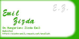 emil zizda business card